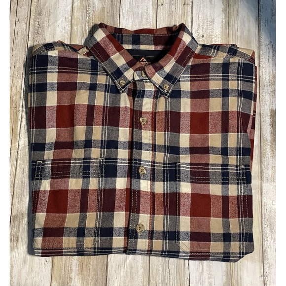 Other - Ridgecut Toughwear Men's Flannel Shirt‎ Size Large Heavy Long Sleeve Button Down